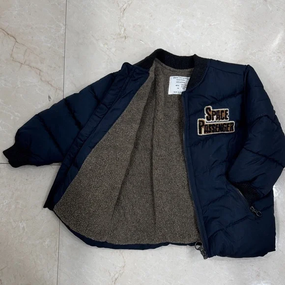 Zara Baby Navy Blue Puffer Jacket - Picture 2 of 5